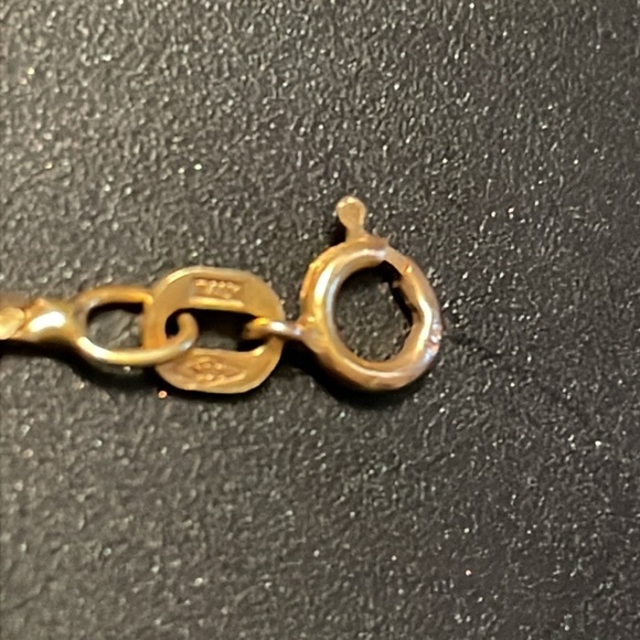 Vintage 14K Yellow Gold Rare Solid S Design Herringbone 7” Bracelet 🦋Firm Price🦋 - Picture 4 of 9